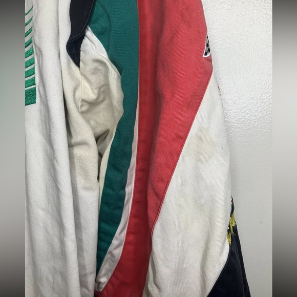 John Force Racing Castrol GTX Pit Jacket White Mens Size 2XL Vintage - Picture 15 of 16